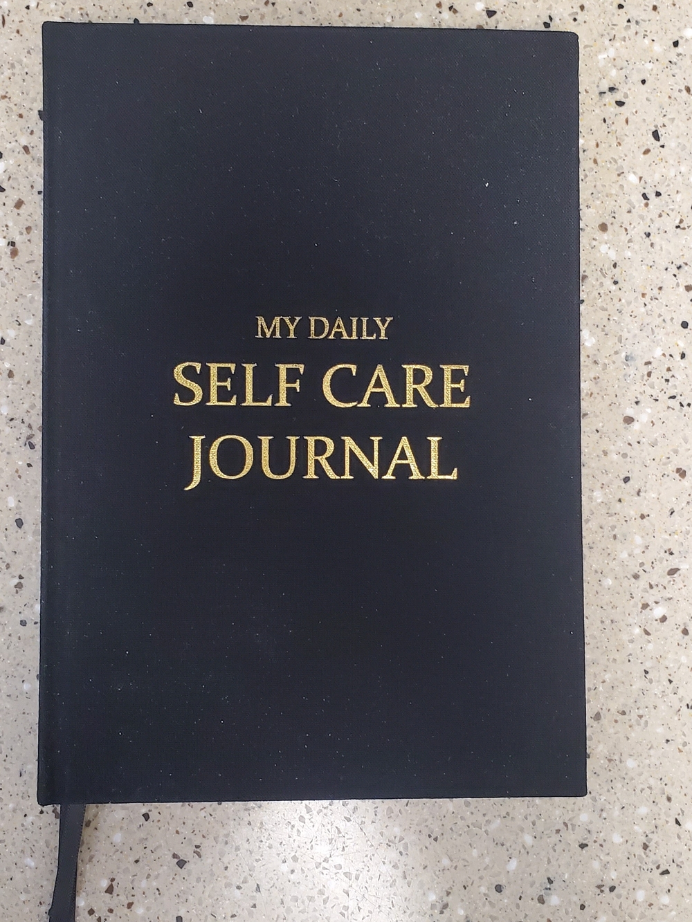 My Daily Self Care Journal - Black with Gold Foil